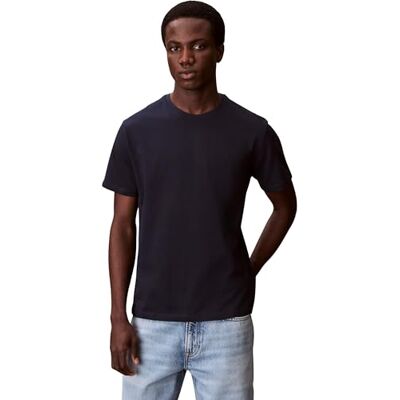 Calvin Klein Jeans Men's SS Classic Monogram TEE LV04RD254G Tees, Blue (Dark Sapphire), XS Calvin Klein Jeans Men's SS Classic Monogram TEE LV04RD254G Tees, Blue (Dark Sapphire), XS