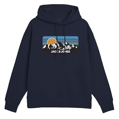 JACK & JONES Men's Jjpeak Sweat Hood Hoodie, Blazer navy, L JACK & JONES Men's Jjpeak Sweat Hood Hoodie, Blazer navy, L
