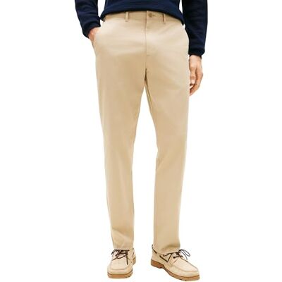 Tommy Hilfiger Men’s Chinos Core Harlem Essential Twill Relaxed Fit, Beige (Sandalwood), 35W/32L Tommy Hilfiger Men’s Chinos Core Harlem Essential Twill Relaxed Fit, Beige (Sandalwood), 35W/32L