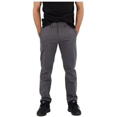 Tommy Hilfiger Men’s Core Denton 1985 Pima Cotton Chinos, Grey (Dark Ash), 34W/32L Tommy Hilfiger Men’s Core Denton 1985 Pima Cotton Chinos, Grey (Dark Ash), 34W/32L