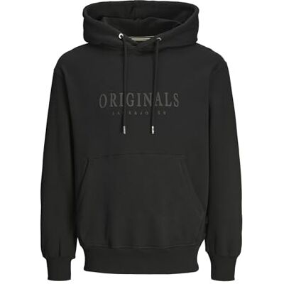 JACK & JONES Jorfrederiksberg Sweat Hood Sn, black, M JACK & JONES Jorfrederiksberg Sweat Hood Sn, black, M