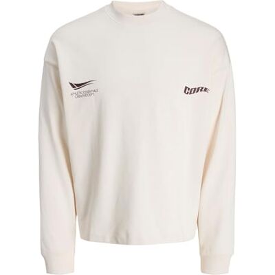 JACK & JONES Jcosignal Sweat Crew Neck, Sea Salt, M JACK & JONES Jcosignal Sweat Crew Neck, Sea Salt, M