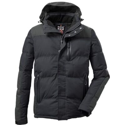 killtec Men's Quilted Jacket with Zip-Off Hood killtec Men's Quilted Jacket with Zip-Off Hood