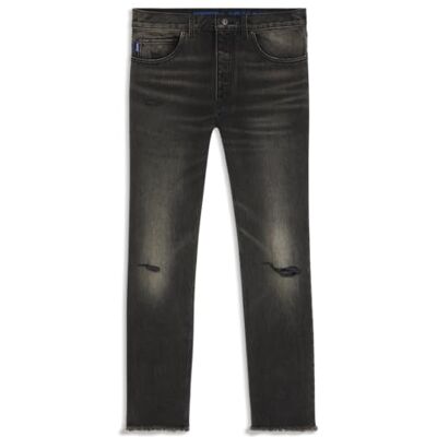 Hugo Boss Jonah Men's Regular Fit Jeans in Medium Blue Stone-Washed Cotton Denim, 027dark Grey, 33 W/30 L Hugo Boss Jonah Men's Regular Fit Jeans in Medium Blue Stone-Washed Cotton Denim, 027dark Grey, 33 W/30 L