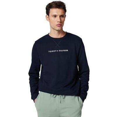 Tommy Hilfiger Men’s Round Neck Sweatshirt, Blue (Desert Sky), XL Tommy Hilfiger Men’s Round Neck Sweatshirt, Blue (Desert Sky), XL