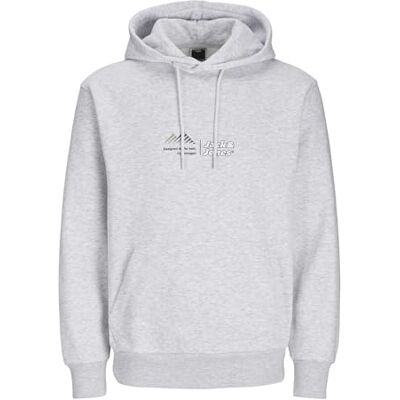 JACK & JONES Mens Hoodie Winter Warm Hooded Sweatshirt Regular Fit Pullover for Men UK, Grey Colour, Size- M JACK & JONES Mens Hoodie Winter Warm Hooded Sweatshirt Regular Fit Pullover for Men UK, Grey Colour, Size- M