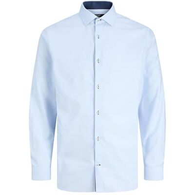 JACK & JONES Jprblaparker Detail L/S Shirt Noos, Cashmere Blue, XL JACK & JONES Jprblaparker Detail L/S Shirt Noos, Cashmere Blue, XL
