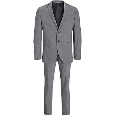 JACK & JONES Mens Jprsolaris Noos Suit Jackets, Light Grey Melange/Fit: Super Slim, 56 UK JACK & JONES Mens Jprsolaris Noos Suit Jackets, Light Grey Melange/Fit: Super Slim, 56 UK