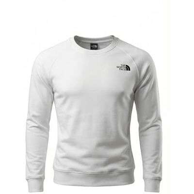 The North Face Men's Raglan Box Nse Crew Sweatshirt, Tnf White, XL The North Face Men's Raglan Box Nse Crew Sweatshirt, Tnf White, XL