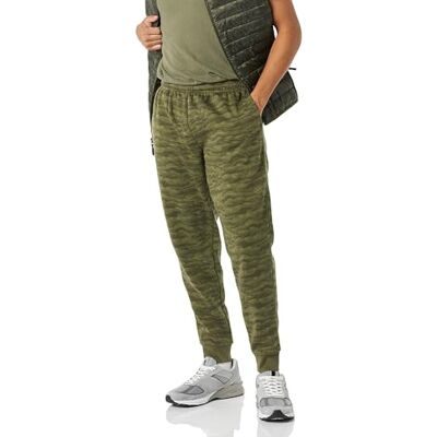 Amazon Essentials Men's Relaxed Fit Fleece Sweatpants, Olive Camo, L Amazon Essentials Men's Relaxed Fit Fleece Sweatpants, Olive Camo, L