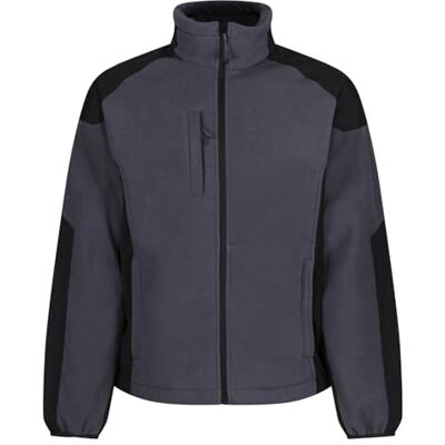 Regatta Professional Mens Broadstone Wind Resistant Full Zip Fleece Jacket, Seal Grey, S EU Regatta Professional Mens Broadstone Wind Resistant Full Zip Fleece Jacket, Seal Grey, S EU