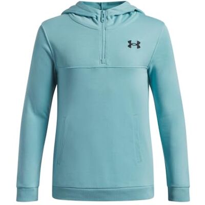 Under Armour RIVAL LW 1/4 ZIP HOODIE Blue Haze, Black YMD Under Armour RIVAL LW 1/4 ZIP HOODIE Blue Haze, Black YMD