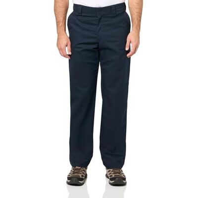 Dickies Workwear Trousers for Men, New Chino Trousers, Action Flex Technology, Dark Navy, 32W/30L Dickies Workwear Trousers for Men, New Chino Trousers, Action Flex Technology, Dark Navy, 32W/30L