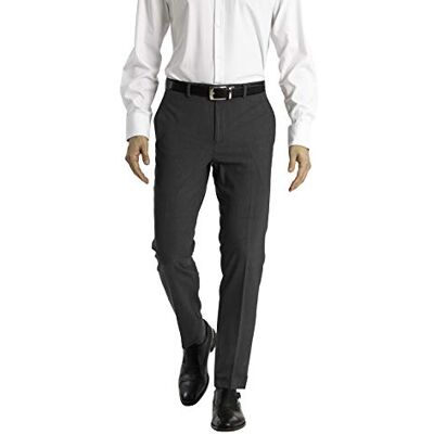 Calvin Klein Men's Skinny Fit Stretch Dress Pant, Medium Gray, 32W / 30L Calvin Klein Men's Skinny Fit Stretch Dress Pant, Medium Gray, 32W / 30L