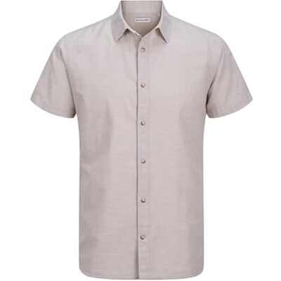 JACK & JONES JJESUMMER SS SN Shirt, Crockery, L JACK & JONES JJESUMMER SS SN Shirt, Crockery, L