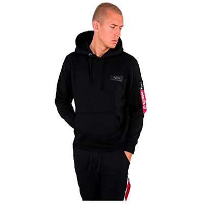 Alpha Back Print Hoody Camo Hooded Sweat for Men Black/Woodland Alpha Back Print Hoody Camo Hooded Sweat for Men Black/Woodland