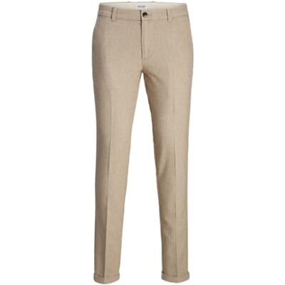 JACK & JONES Male Chino Trousers Slim Fit Chino Trousers, Crockery/Detail: Herringbone, 30 W/34 L JACK & JONES Male Chino Trousers Slim Fit Chino Trousers, Crockery/Detail: Herringbone, 30 W/34 L
