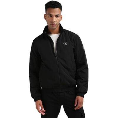 Calvin Klein Men's Warm Padded Harrington Jacket, Black (Ck Black), XXS Calvin Klein Men's Warm Padded Harrington Jacket, Black (Ck Black), XXS