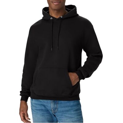 Hanes Men's EcoSmart Hoodie, Midweight Fleece, Pullover Hooded Sweatshirt, Black, 4XL Hanes Men's EcoSmart Hoodie, Midweight Fleece, Pullover Hooded Sweatshirt, Black, 4XL