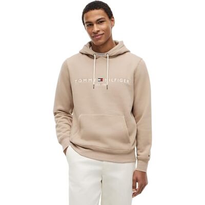 Tommy Hilfiger Men's Tommy Logo Hoody Mw0Mw11599 Pullover Hoodie, BEIGE (Batique Khaki), M Tommy Hilfiger Men's Tommy Logo Hoody Mw0Mw11599 Pullover Hoodie, BEIGE (Batique Khaki), M