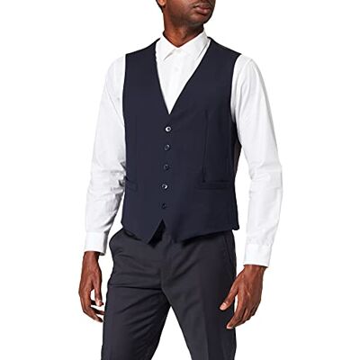 bugatti Men's 780600-99770 Waistcoat, Blue, 28 (Manufacturer Size:) bugatti Men's 780600-99770 Waistcoat, Blue, 28 (Manufacturer Size:)