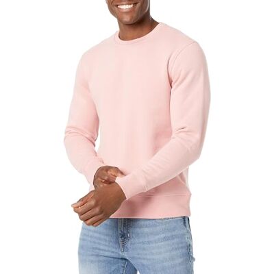 Amazon Essentials Men's Fleece Crew Neck Sweatshirt (Available in Big & Tall), Pink, XXL Amazon Essentials Men's Fleece Crew Neck Sweatshirt (Available in Big & Tall), Pink, XXL
