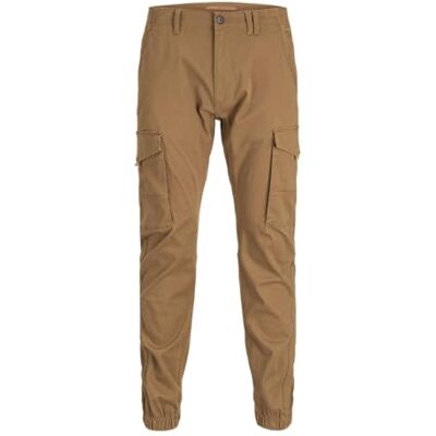 JACK & JONES Men's Jpstpaul Jjflake AKM Noos Cargo Trousers, Rubber, 33W / 30L JACK & JONES Men's Jpstpaul Jjflake AKM Noos Cargo Trousers, Rubber, 33W / 30L