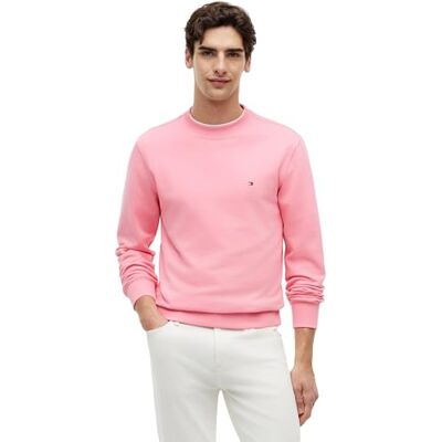 Tommy Hilfiger Men's Essential Terry Crewneck MW0MW37237 Pullover Sweatshirt, PINK (Doll Pink), L Tommy Hilfiger Men's Essential Terry Crewneck MW0MW37237 Pullover Sweatshirt, PINK (Doll Pink), L