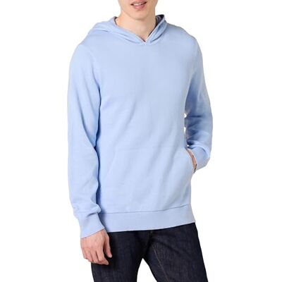 Amazon Essentials Men's Relaxed-fit Hoodie Jumper, Powder Blue, XL Amazon Essentials Men's Relaxed-fit Hoodie Jumper, Powder Blue, XL