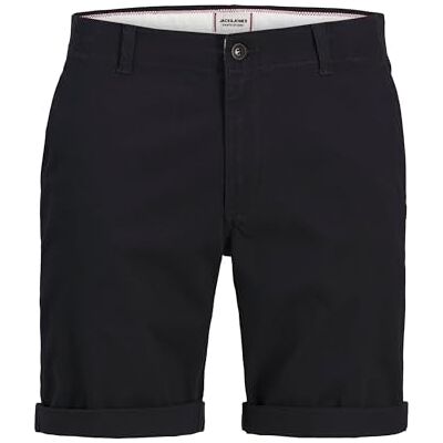 JACK & JONES Mens Classic Chino Shorts, Smart Casual Cotton Shorts for Men, Comfortable Regular Fit with Zip Fly Shorts, Plus Size Waist, Navy Colour, UK Size W40 JACK & JONES Mens Classic Chino Shorts, Smart Casual Cotton Shorts for Men, Comfortable Regular Fit with Zip Fly Shorts, Plus Size Waist, Navy Colour, UK Size W40
