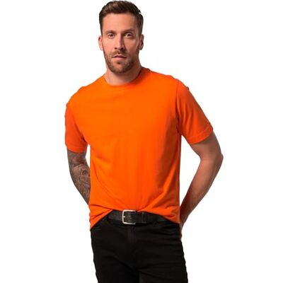 JP 1880 Men's Large Sizes Plus Sizes Menswear L-8XL Basic Crew Neck Combed Cotton up to 8XL 702558, Orange, 4XL JP 1880 Men's Large Sizes Plus Sizes Menswear L-8XL Basic Crew Neck Combed Cotton up to 8XL 702558, Orange, 4XL