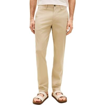 Tommy Hilfiger Men's Chinos Denton Printed Structure Straight Fit, Beige (Sandalwood), 30W/30L Tommy Hilfiger Men's Chinos Denton Printed Structure Straight Fit, Beige (Sandalwood), 30W/30L