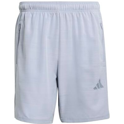 adidas Men's Workout Essentials Base Melange Woven Short, Halo Silver Mel, XXL 7 inch adidas Men's Workout Essentials Base Melange Woven Short, Halo Silver Mel, XXL 7 inch