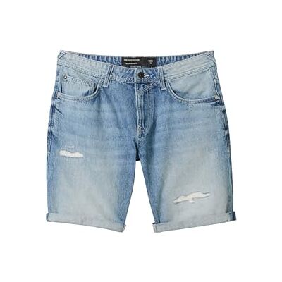 Tom Tailor Denim Men's 1041433 Bermuda Jeans Shorts, 10122-Destroyed Light Stone Blue Den, XS Tom Tailor Denim Men's 1041433 Bermuda Jeans Shorts, 10122-Destroyed Light Stone Blue Den, XS