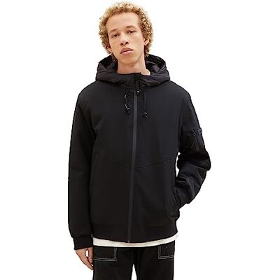 Tom Tailor Denim Men's Hooded Softshell Jacket Tom Tailor Denim Men's Hooded Softshell Jacket