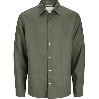 JACK & JONES Men's Relaxed Fit Shirt, Beetle/Fit: Relaxed fit, M JACK & JONES Men's Relaxed Fit Shirt, Beetle/Fit: Relaxed fit, M