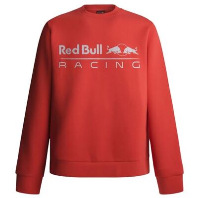 Pepe Jeans Red Bull Racing X Men's RBR TEAM LOGO CREW Sweatshirt, Red (MARS RED), L Pepe Jeans Red Bull Racing X Men's RBR TEAM LOGO CREW Sweatshirt, Red (MARS RED), L