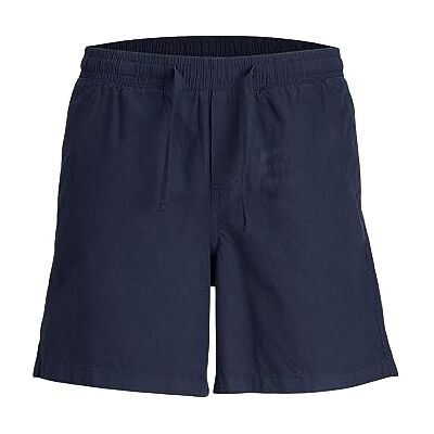 JACK & JONES Men's Jpstjaiden Jjsummer Linen Blend Sn Shorts, Blazer Navy, M JACK & JONES Men's Jpstjaiden Jjsummer Linen Blend Sn Shorts, Blazer Navy, M