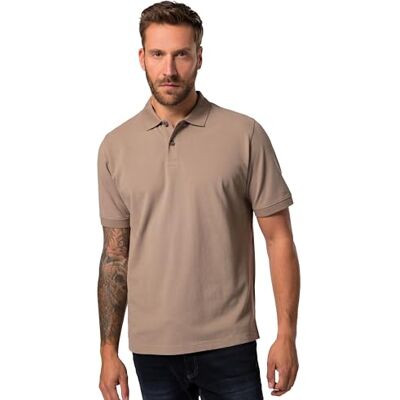 JP 1880 Men's Large Sizes Plus Sizes Menswear L-8XL JP1880 Polo Shirt, Basic, Half Sleeve, Piqué, L to 10XL, 702560, Brown/Grey, 8XL JP 1880 Men's Large Sizes Plus Sizes Menswear L-8XL JP1880 Polo Shirt, Basic, Half Sleeve, Piqué, L to 10XL, 702560, Brown/Grey, 8XL