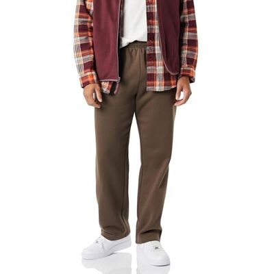 Amazon Essentials Men's Fleece Open Bottom Sweatpant (Available in Big and Tall), Medium Brown, XL Amazon Essentials Men's Fleece Open Bottom Sweatpant (Available in Big and Tall), Medium Brown, XL