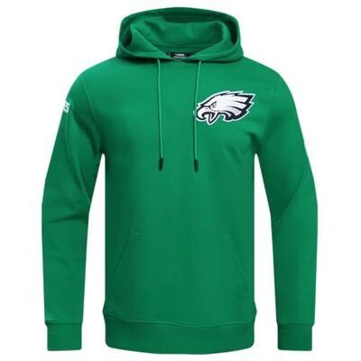 Pro Standard Mens NFL Philadelphia Eagles Classic Chenille Pull Over Hoodie Kelly Green 2Xl Pro Standard Mens NFL Philadelphia Eagles Classic Chenille Pull Over Hoodie Kelly Green 2Xl