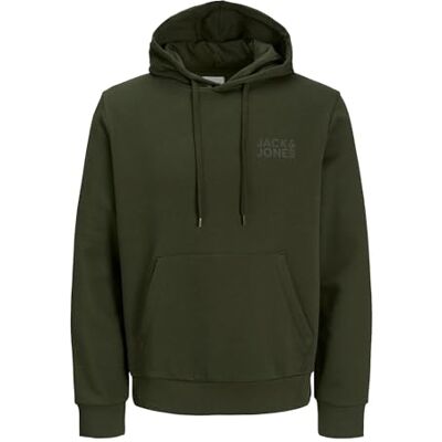JACK & JONES Jjecorp Logo Sweat Hood Noos, Green (Duffel Bag), XS JACK & JONES Jjecorp Logo Sweat Hood Noos, Green (Duffel Bag), XS