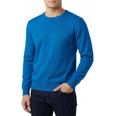 Castle Point Men’s 100% Cotton Knitted Jumper Lightweight Crew Neck V-Neck Pullover Sweater Classic Everyday Casual Knitwear (Peacock, L) Castle Point Men’s 100% Cotton Knitted Jumper Lightweight Crew Neck V-Neck Pullover Sweater Classic Everyday Casual Knitwear (Peacock, L)