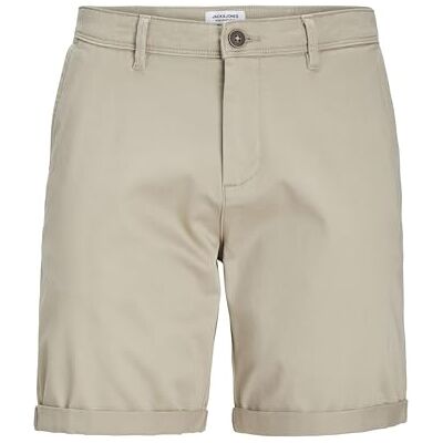 JACK & JONES Mens Jpstbowie Jjshorts Solid Sn Chino, Beige, XXL UK JACK & JONES Mens Jpstbowie Jjshorts Solid Sn Chino, Beige, XXL UK