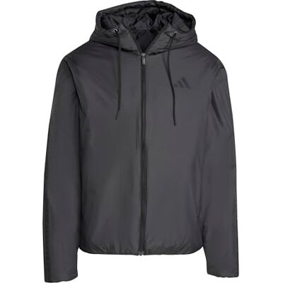 adidas Men's Essentials CLIMAWARM 3 Stripes Insulated Hooded Jackets adidas Men's Essentials CLIMAWARM 3 Stripes Insulated Hooded Jackets