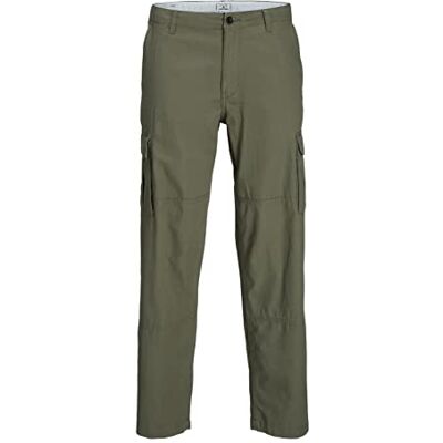 JACK & JONES Men's Jpstbill Jjcody Cargo AKM Trousers, Deep Lichen Green, 32 W/32 L JACK & JONES Men's Jpstbill Jjcody Cargo AKM Trousers, Deep Lichen Green, 32 W/32 L