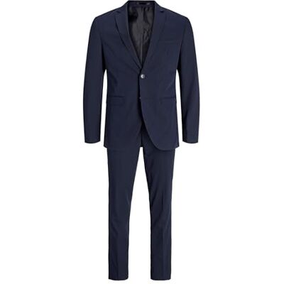 JACK & JONES Men's Jprfranco Noos Business Suit Pants Set, Dark Navy, 50 UK JACK & JONES Men's Jprfranco Noos Business Suit Pants Set, Dark Navy, 50 UK