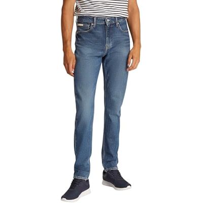 Calvin Klein Men’s Taper Slim Fit Jeans, Blue (Denim Medium), 32W/34L Calvin Klein Men’s Taper Slim Fit Jeans, Blue (Denim Medium), 32W/34L
