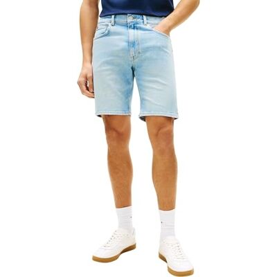 Tommy Hilfiger Men's Denton Short Heron Blue MW0MW42625 5 Pocket Shorts, Denim, 28W Tommy Hilfiger Men's Denton Short Heron Blue MW0MW42625 5 Pocket Shorts, Denim, 28W