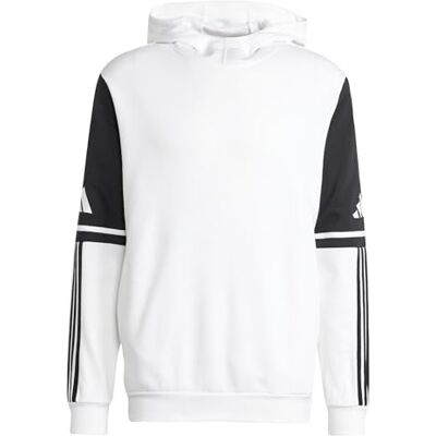 adidas Men's Squadra25 Sweat Hoody, White, XXL Plus Long adidas Men's Squadra25 Sweat Hoody, White, XXL Plus Long